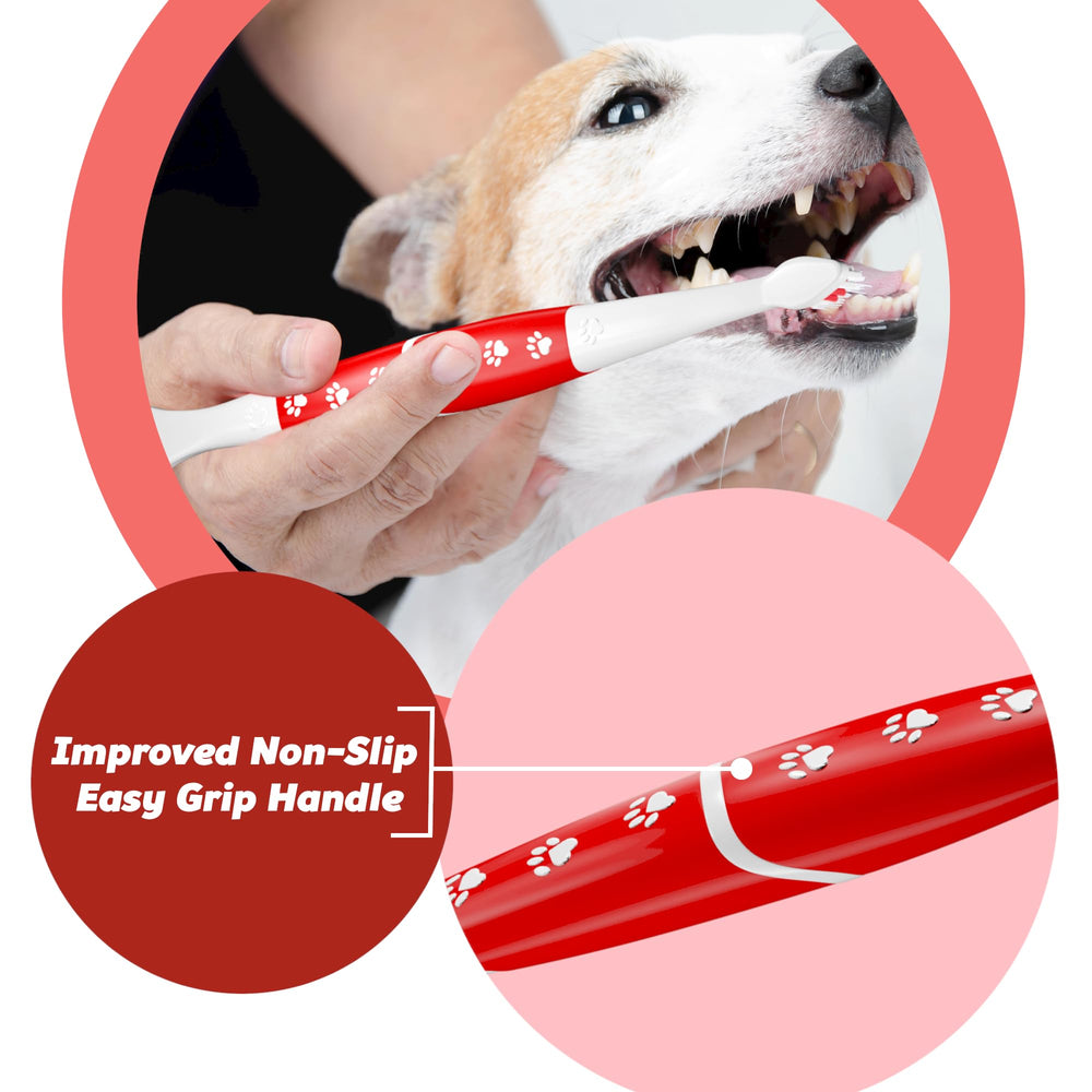 Pets & Pupps pack-4 multi-dog-cat toothbrushes for households.