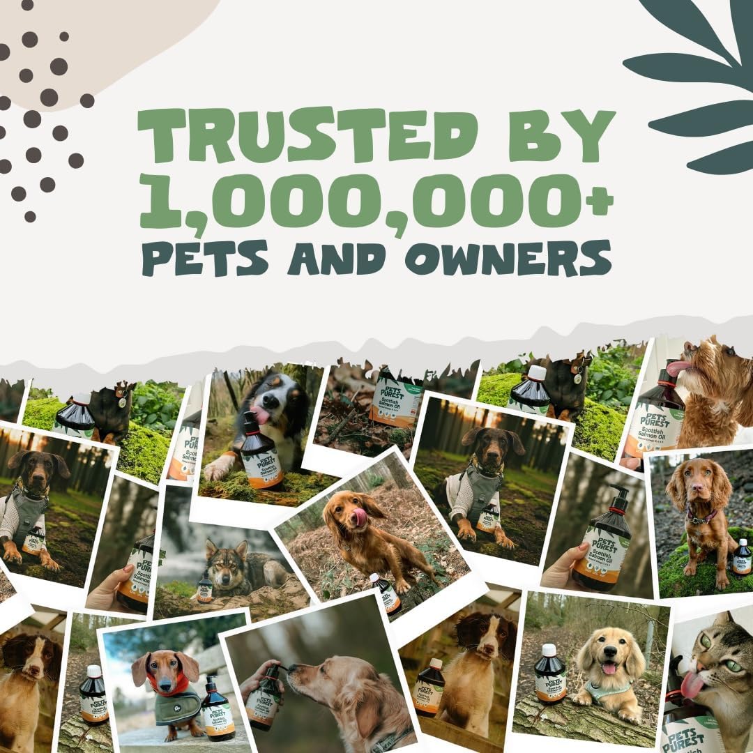 Pets Purest Salmon Oil provides EPA and DHA for immune system support.