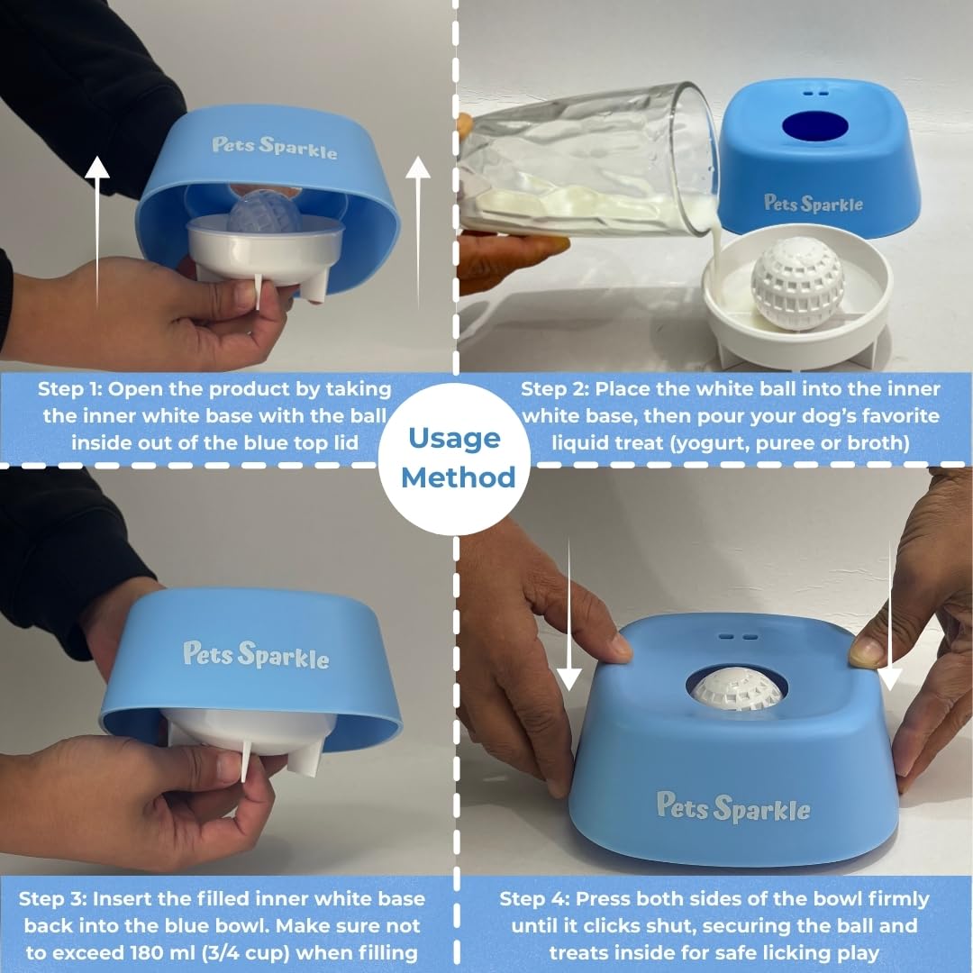 Pets Sparkle easy disassembly for quick setup and cleaning