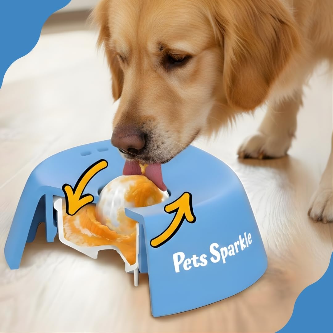 Pets Sparkle no-spill well design helps contain liquids