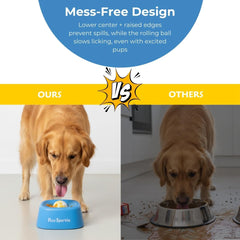 Pets Sparkle slow-feeder ball encouraging longer licking sessions