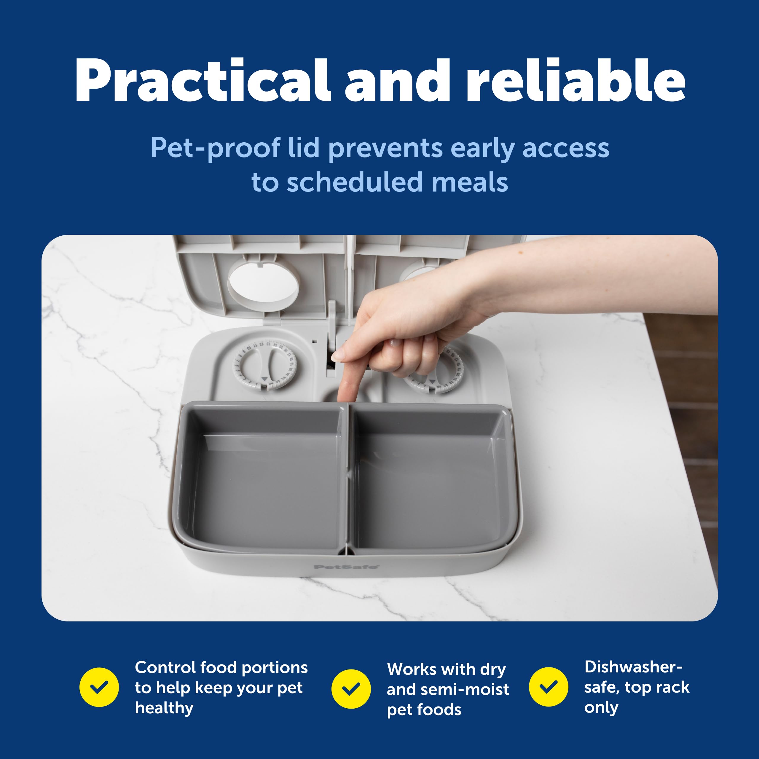 PetSafe battery-powered feeder works without constant supervision.