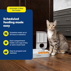 PetSafe Analog feeder with tamper-resistant lid prevents early access.
