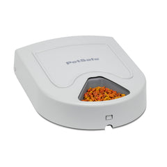 PetSafe automatic feeder front view with five meal compartments for controlled feeding