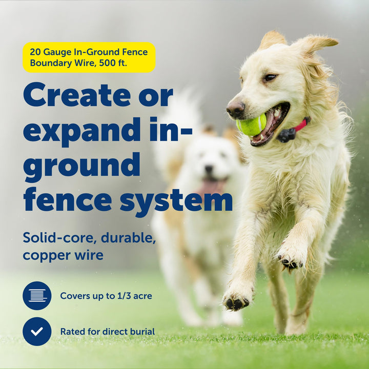 PetSafe solid-core 20-gauge copper wire for reliable long fence runs