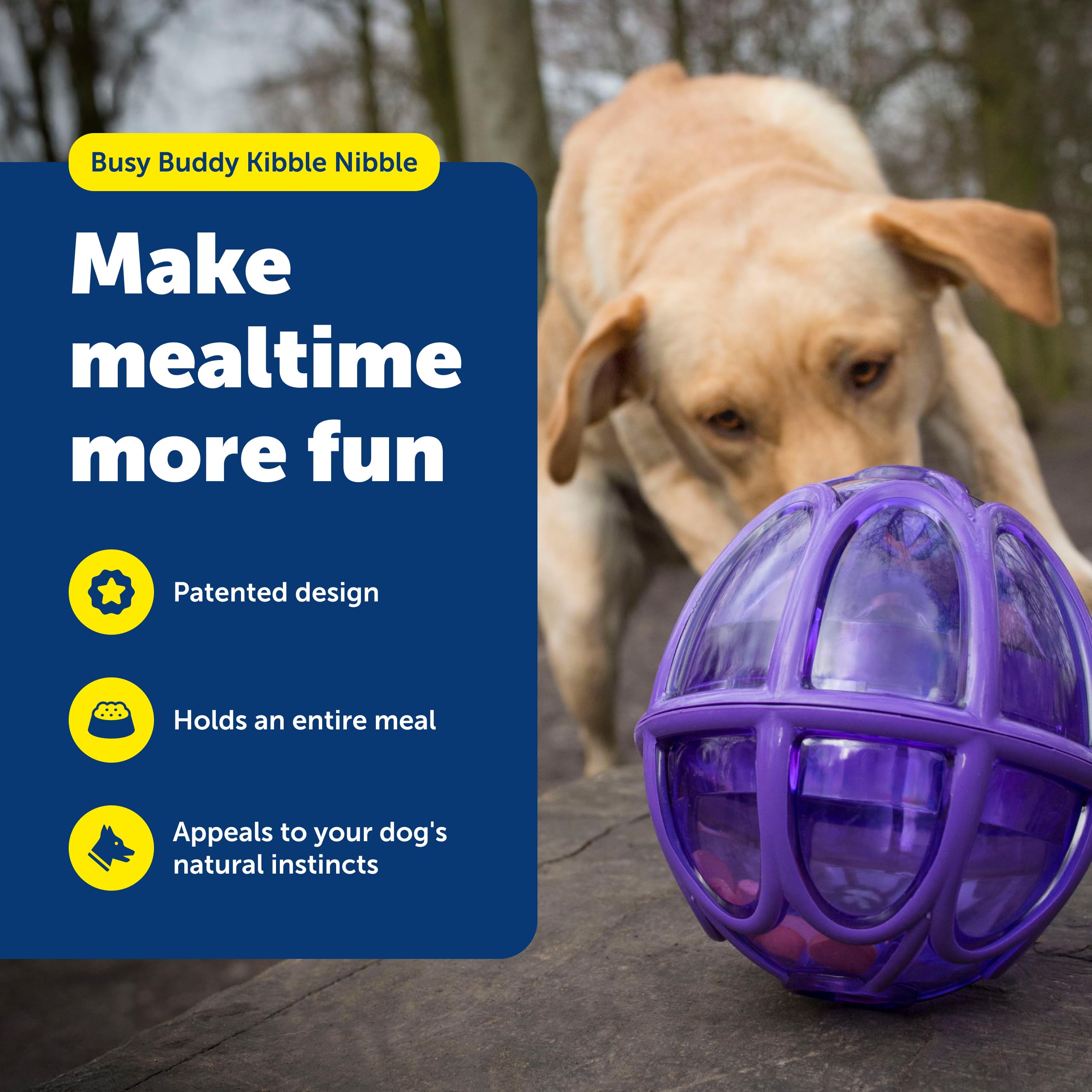 PetSafe Busy Buddy Kibble Nibble fill and twist setup for quick loading
