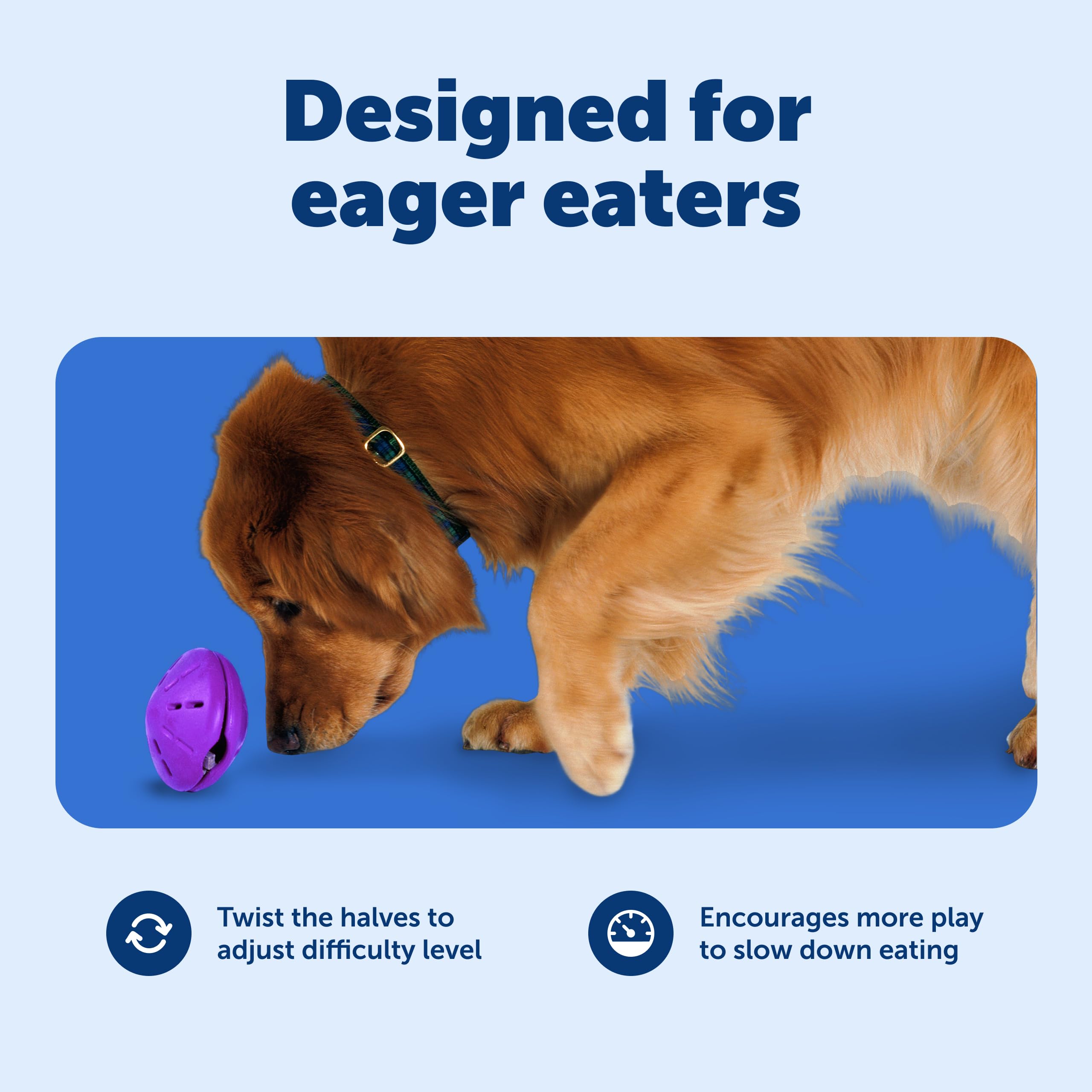 PetSafe Busy Buddy Twist 'n Treat large twist-open design for easy filling.
