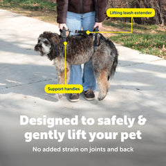 PetSafe CareLift removable shield adds comfort for male dogs during potty breaks.