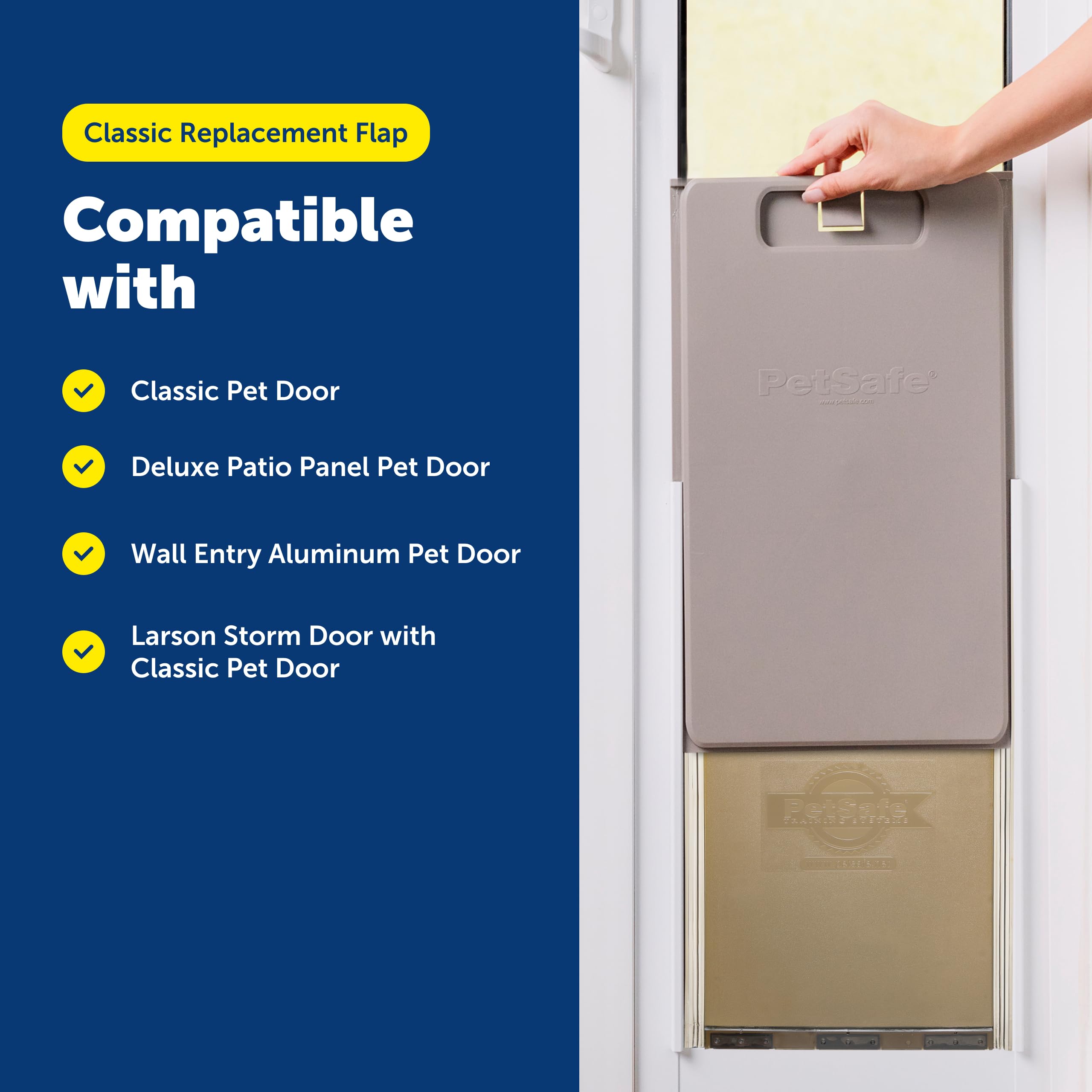 PetSafe Classic flap measures 10 by 15 inches for accurate fit