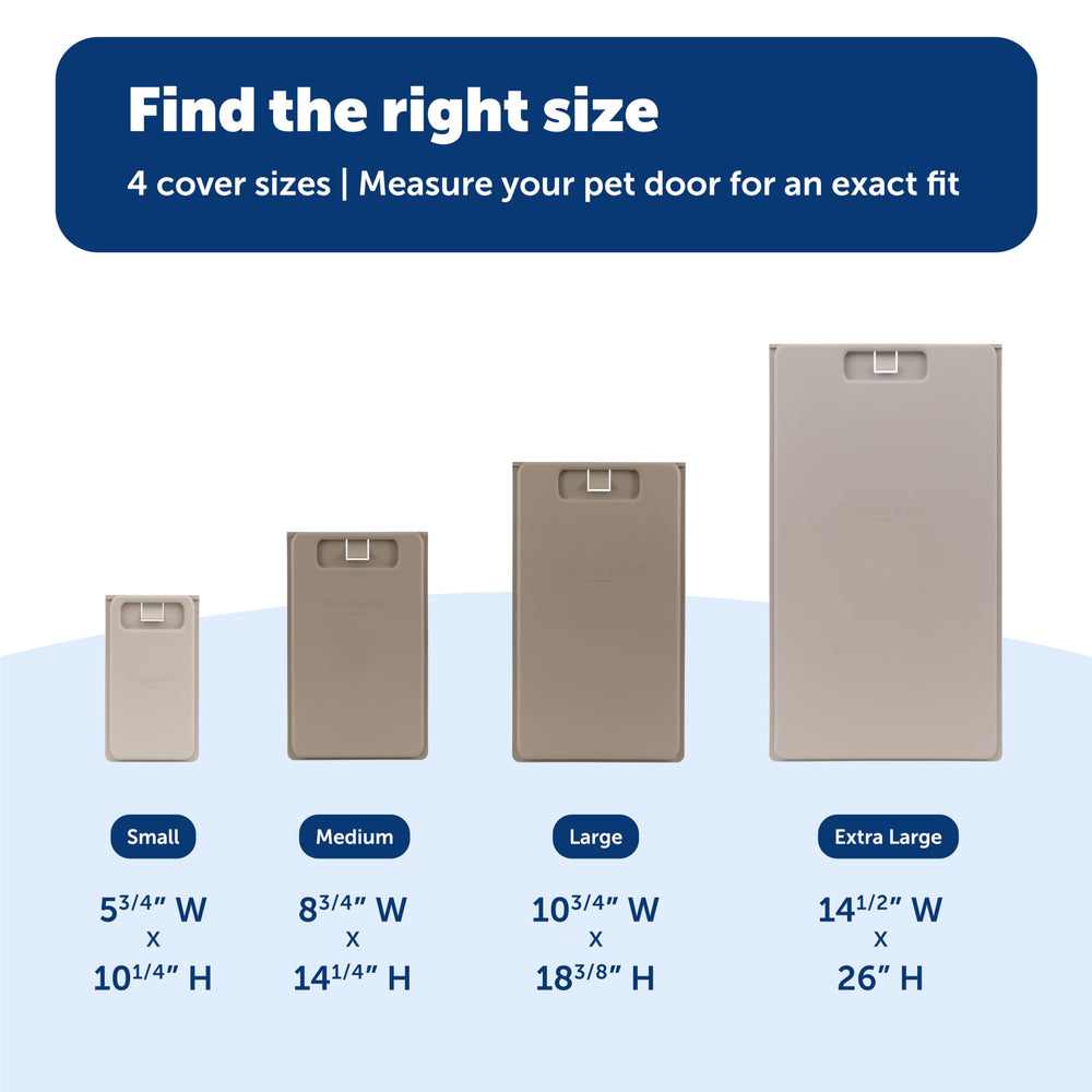 Universal fit with select PetSafe doors for versatile installation.
