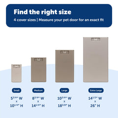 Universal fit with select PetSafe doors for versatile installation.