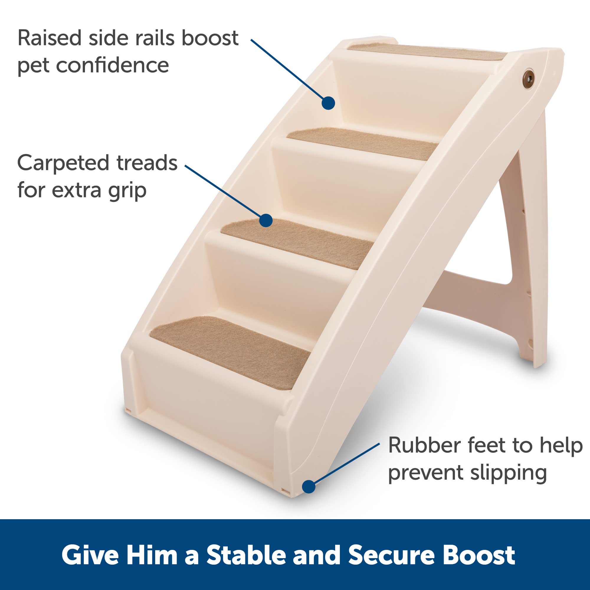 PetSafe CozyUp folds flat for easy storage under furniture.