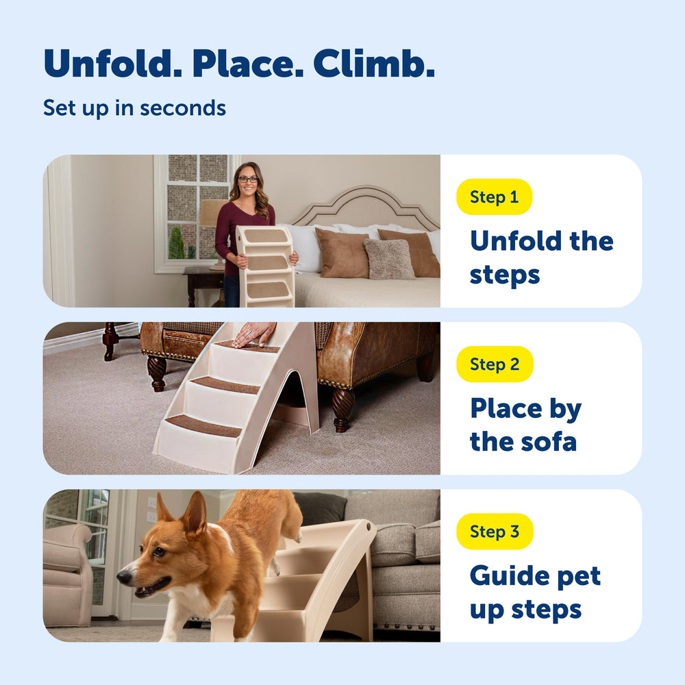 Petsafe CozyUp folded flat for quick, space-saving storage.