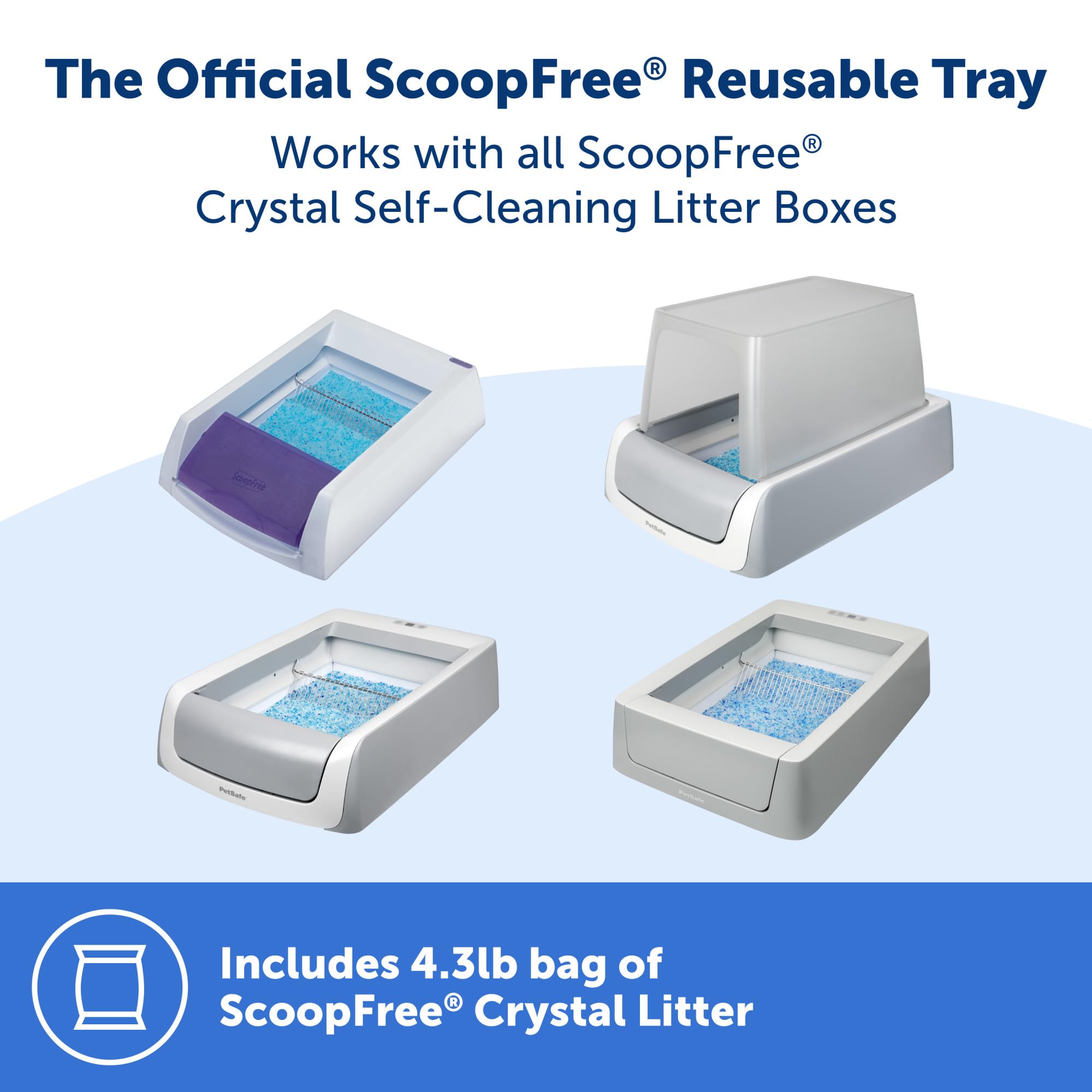 Petsafe crystal-litter-urine-absorption visual: rapid absorption for odor control.