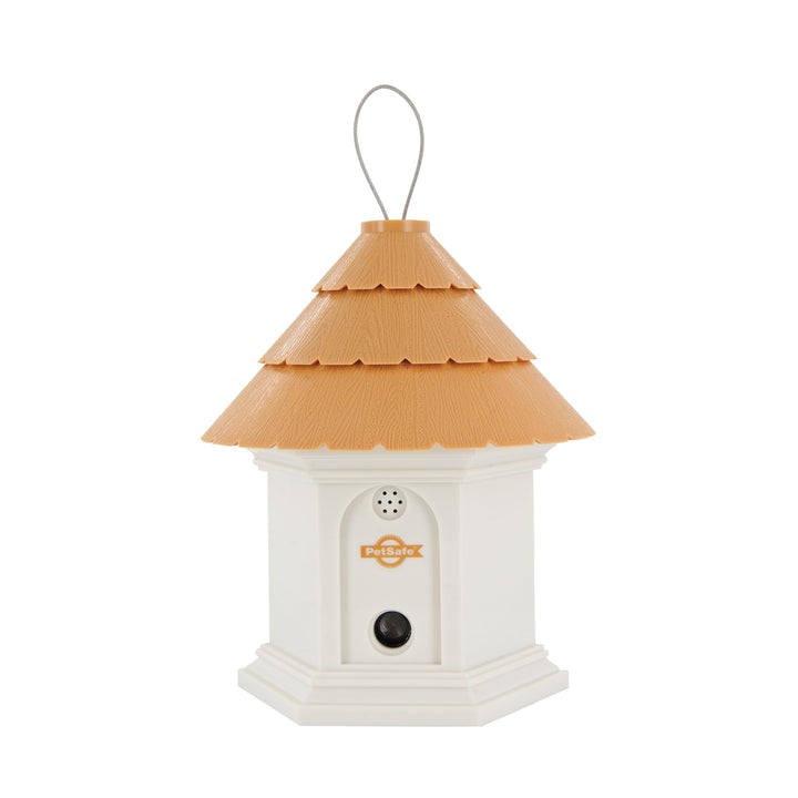 PetSafe Deluxe Outdoor Ultrasonic Bark Control birdhouse deters barking discreetly outdoors for calm yards.