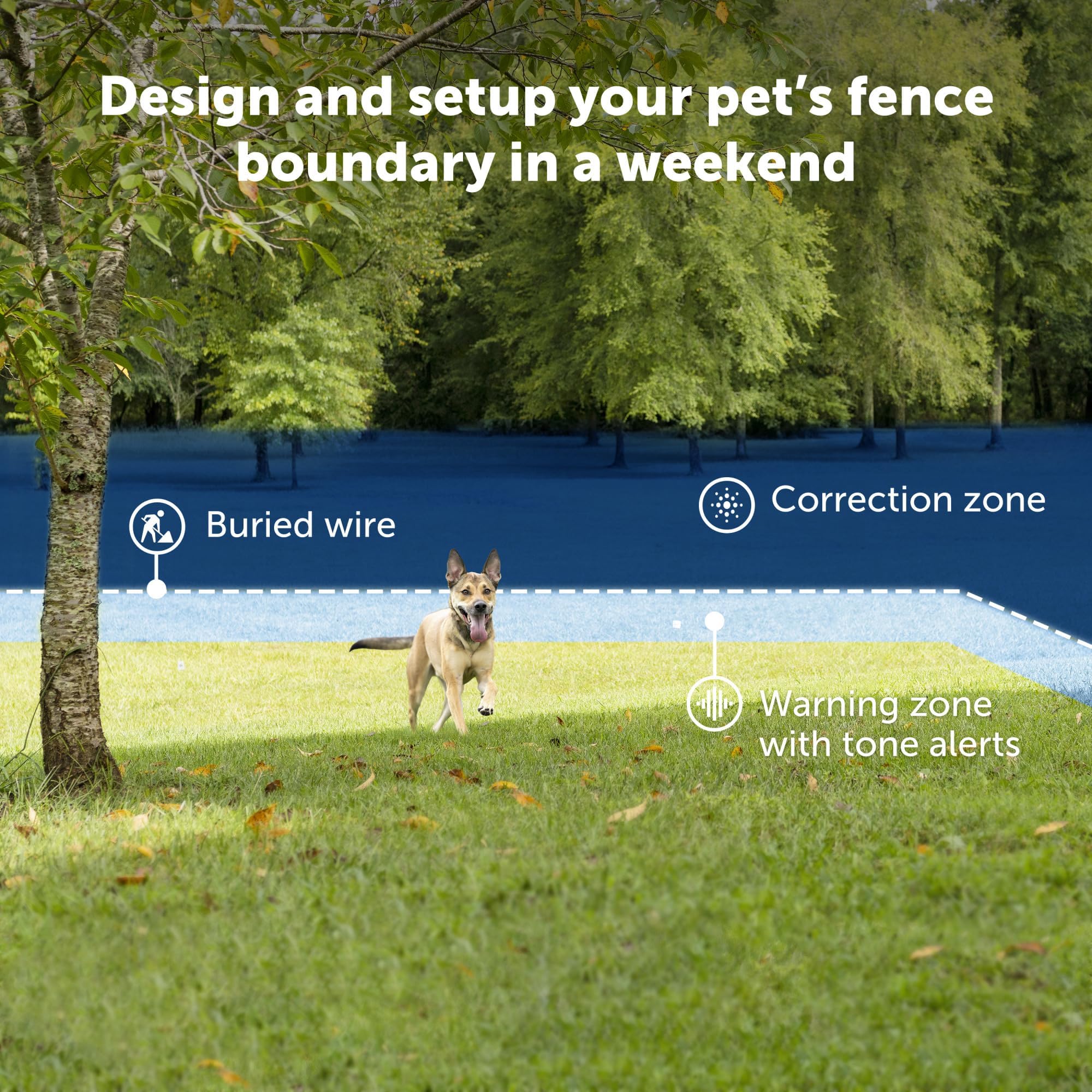 PetSafe Deluxe UltraLight receiver collar fits dogs 8 lb+ for comfortable boundary training.