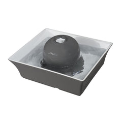 PetSafe Drinkwell ceramic fountain front view showing modern square design and hydration focus