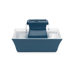 PetSafe Drinkwell Pagoda front view showing elevated ceramic fountain for multi-pet hydration