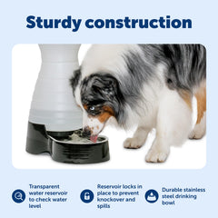 Durable PetSafe reservoir prevents spills with sturdy plastic design.