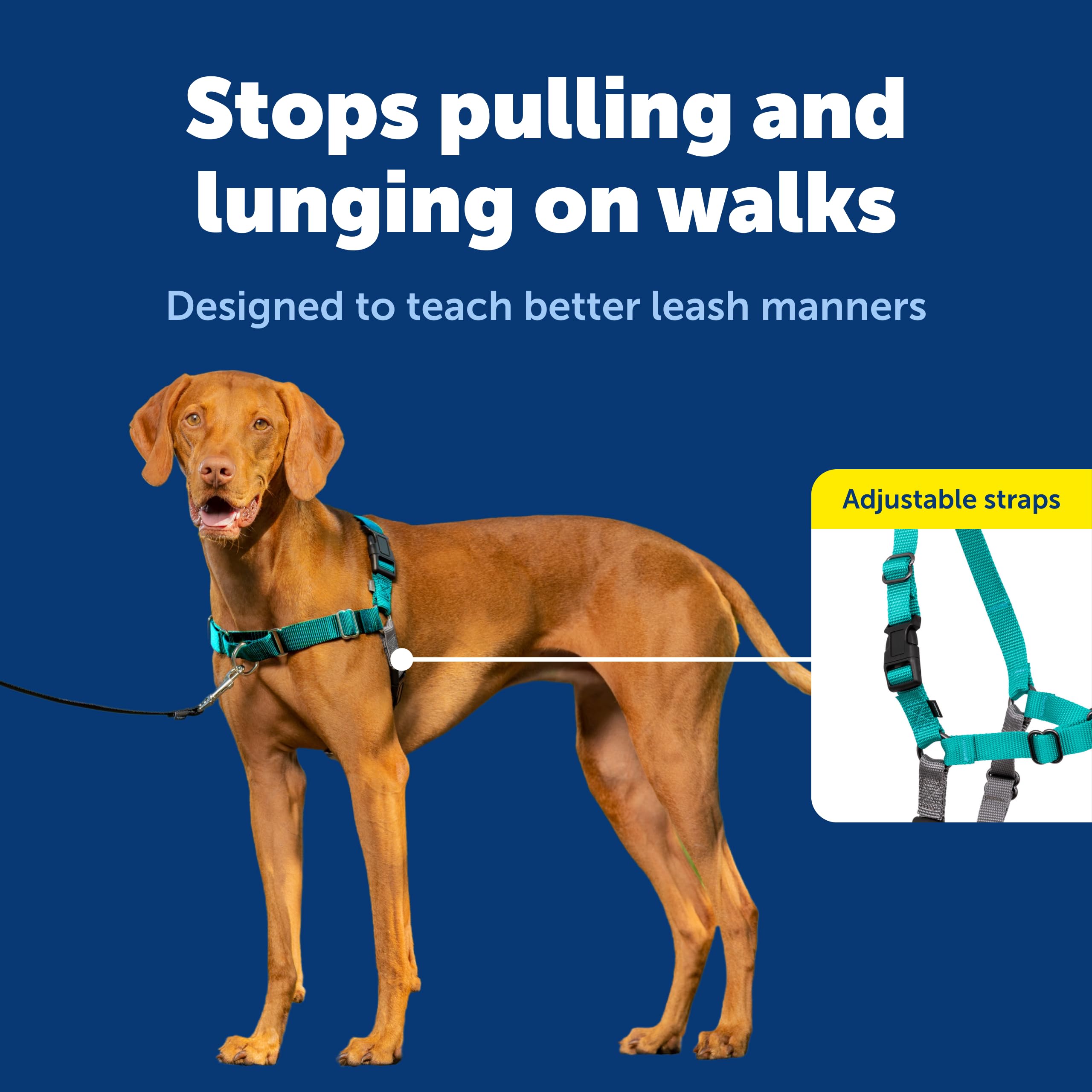 PetSafe Easy Walk chest-resting strap provides breathable comfort during strolls.