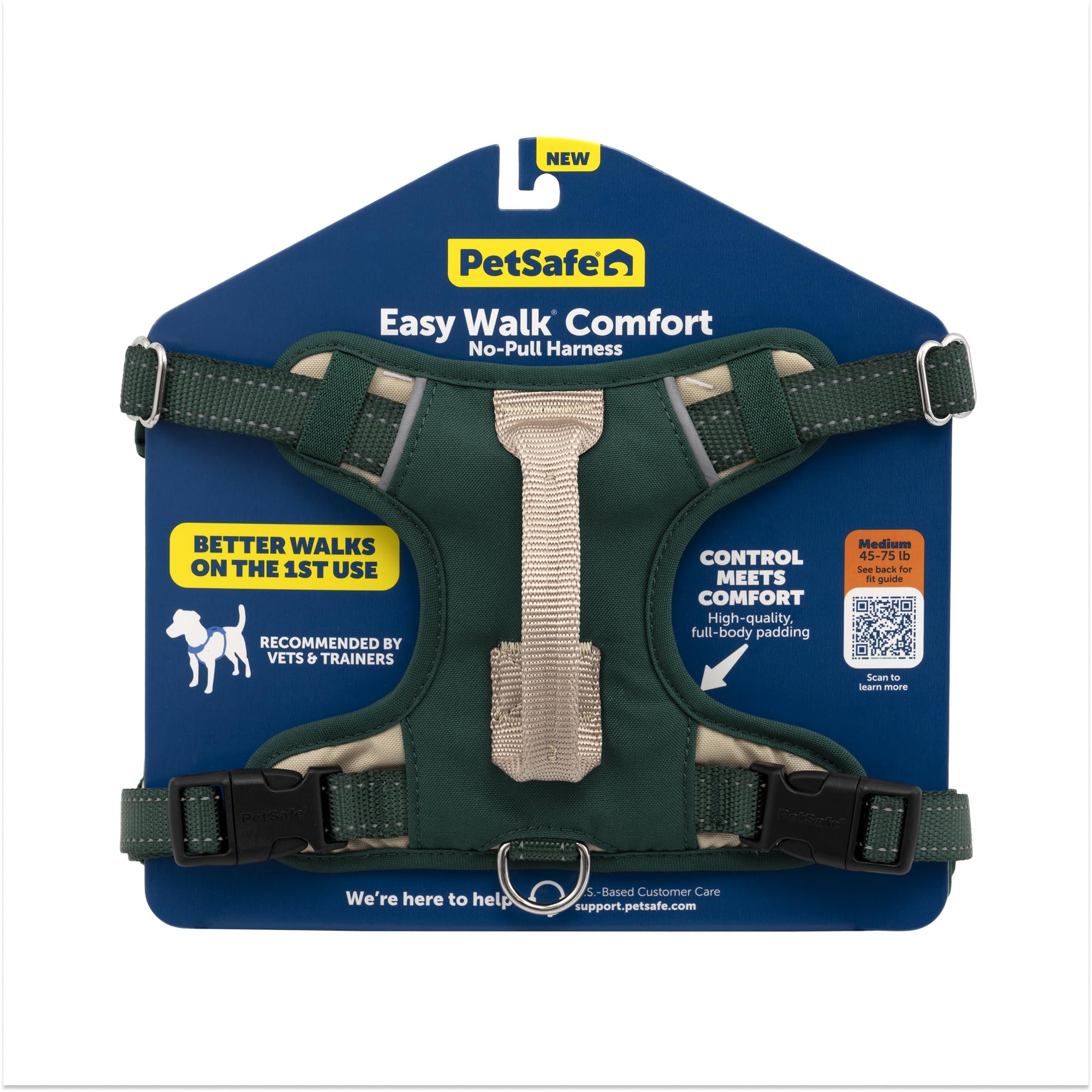 PetSafe Easy Walk Comfort harness front view showing no-pull design for calmer walks