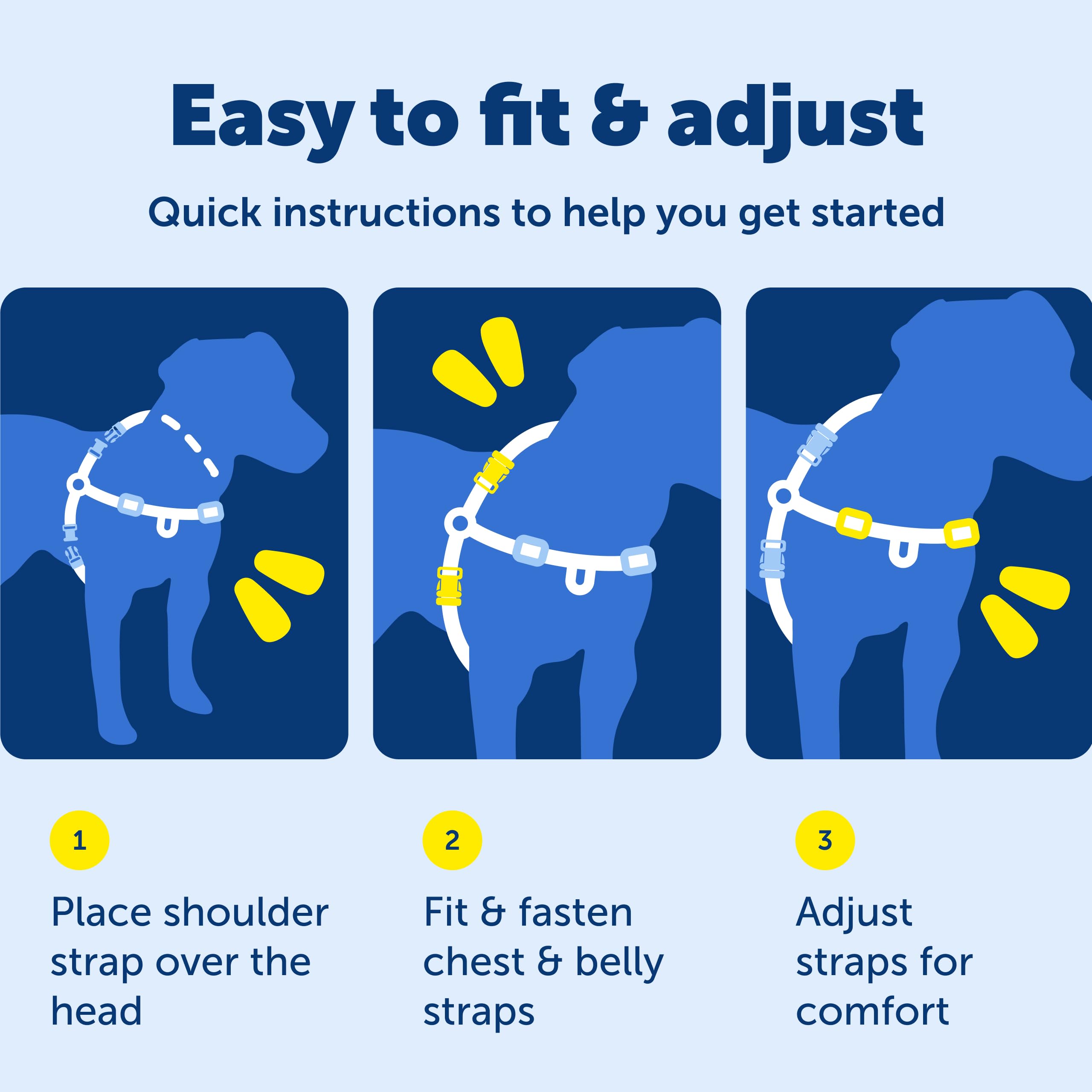 PetSafe Easy Walk Deluxe night-walk ready with reflective details for safer strolls