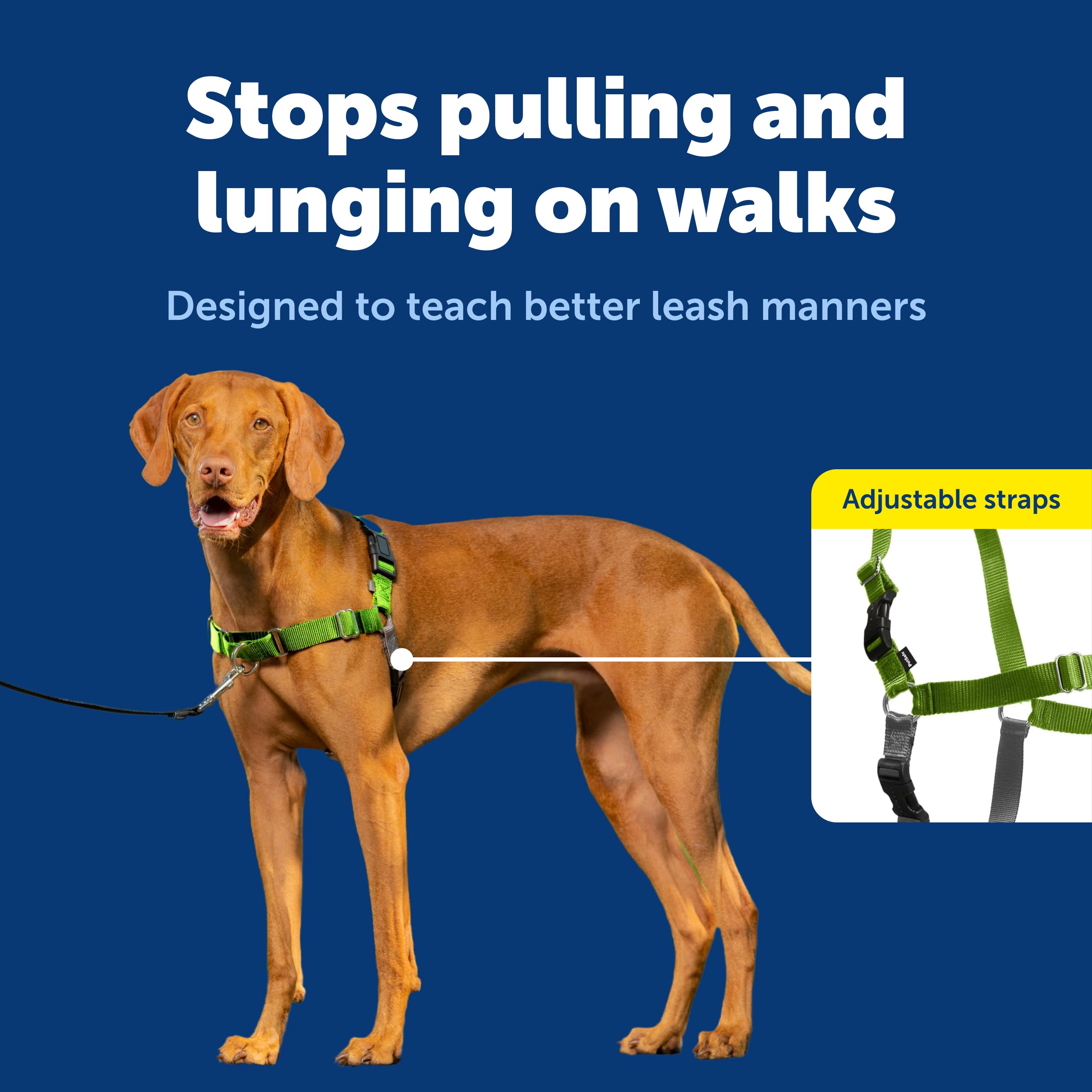 PetSafe Easy Walk front leash attachment enables guided, pull-free walking