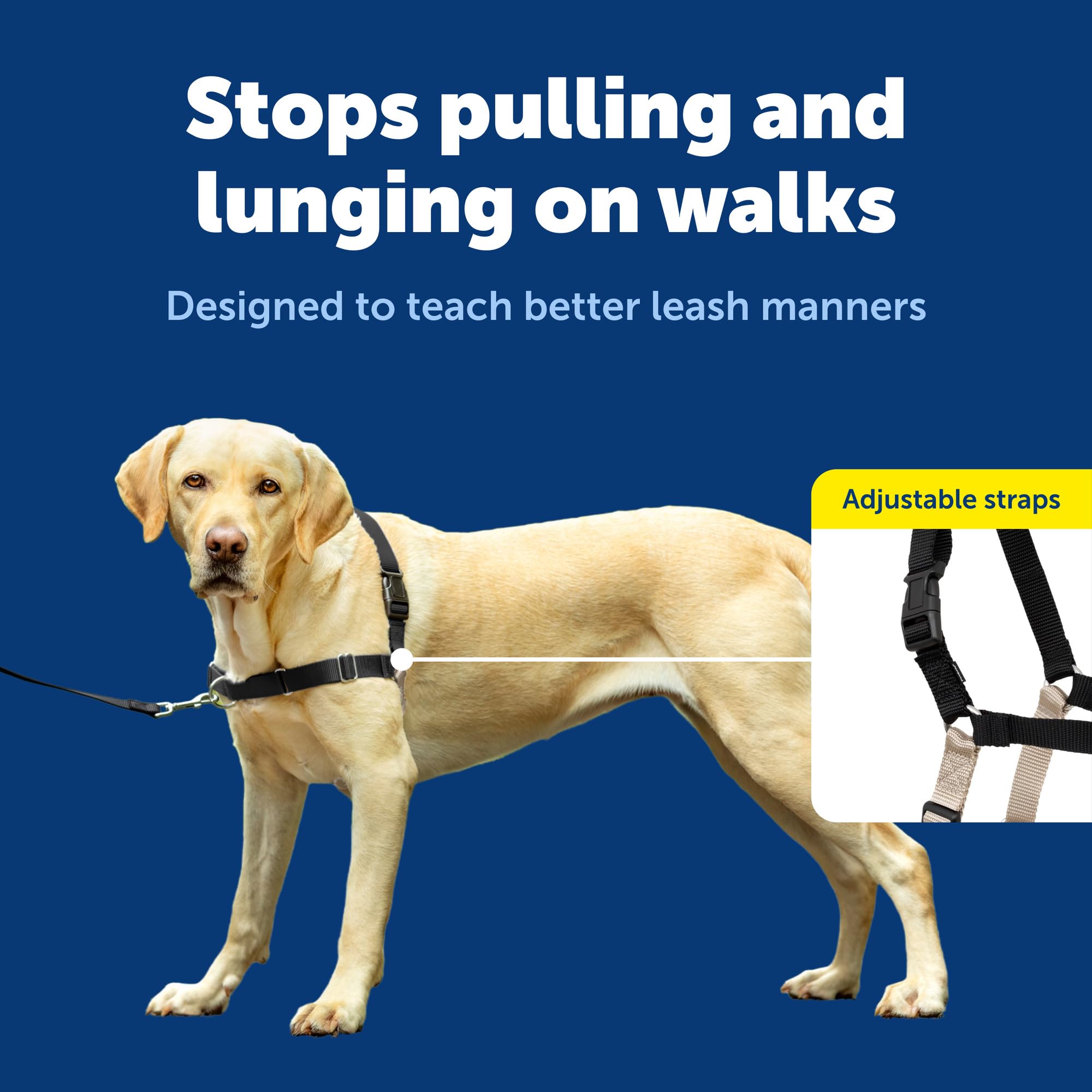Petsafe Easy Walk front leash attachment guides dog with gentle steering