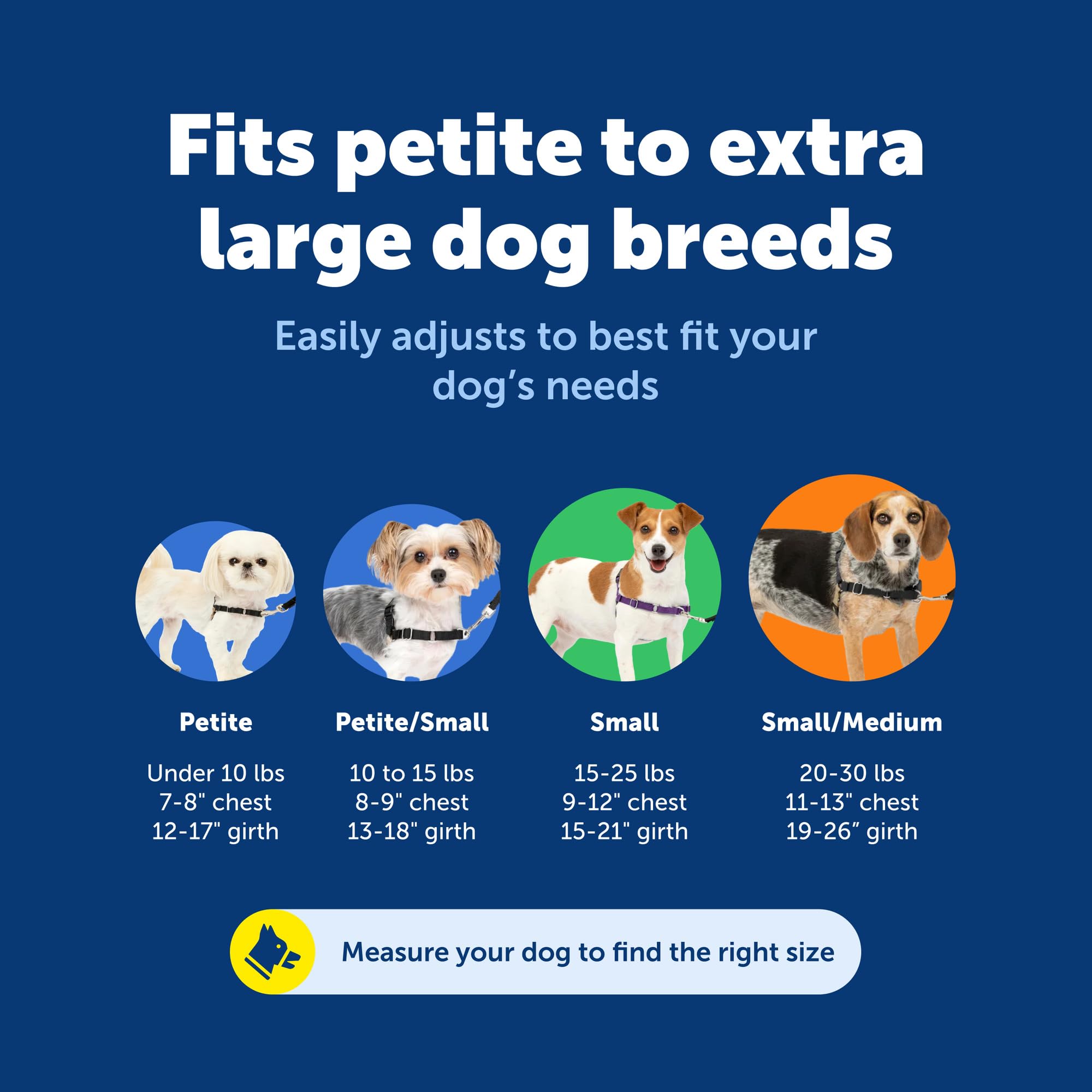 Petsafe Easy Walk quick-snap-straps enable easy, secure fitting.