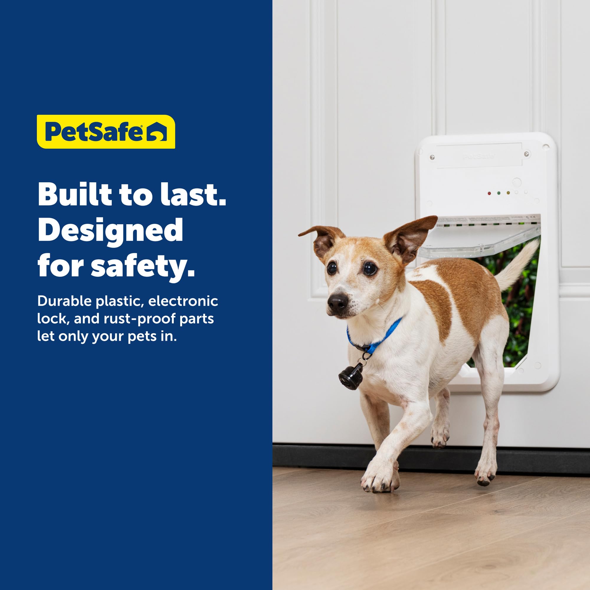 Petsafe wall install kit increases placement options for doors.