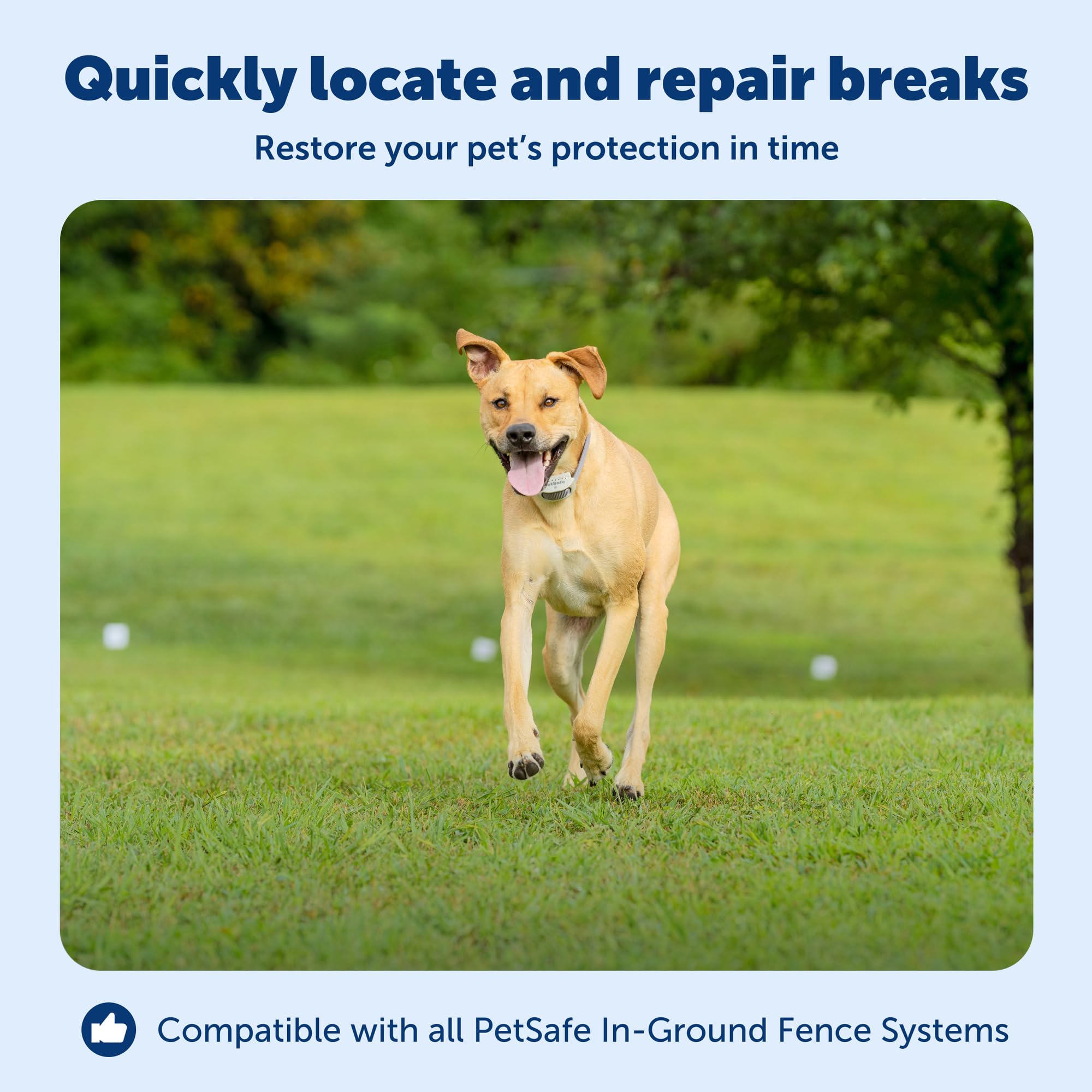 PetSafe expandable locator unit with adjustable volume helps hear tones clearly.