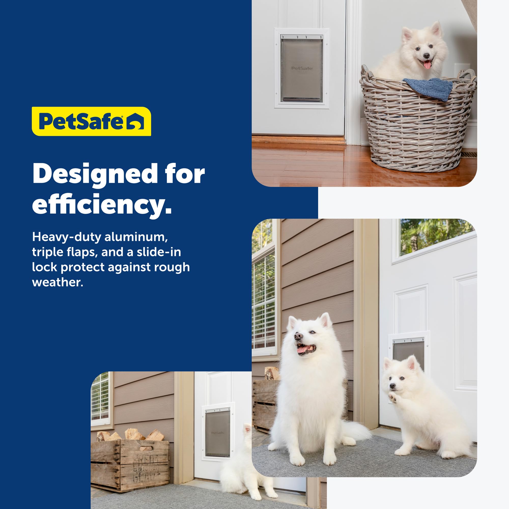 PetSafe Extreme Weather closing panel demonstrating controlled access