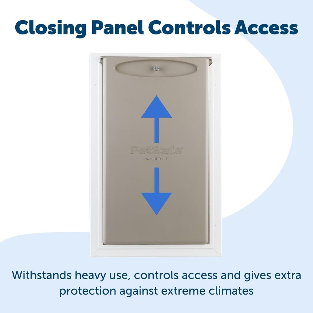 PetSafe Extreme Weather door DIY installation fits common exterior doors.