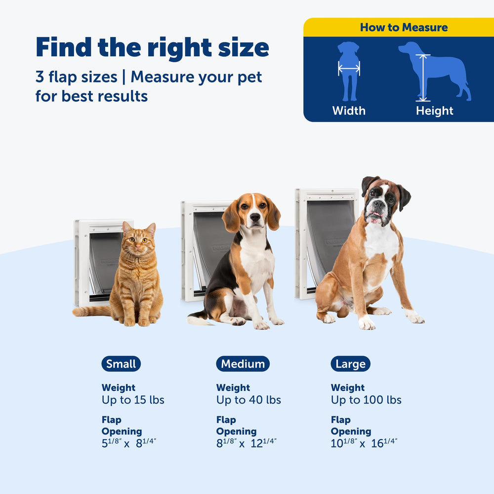 PetSafe door installed into a standard exterior door panel