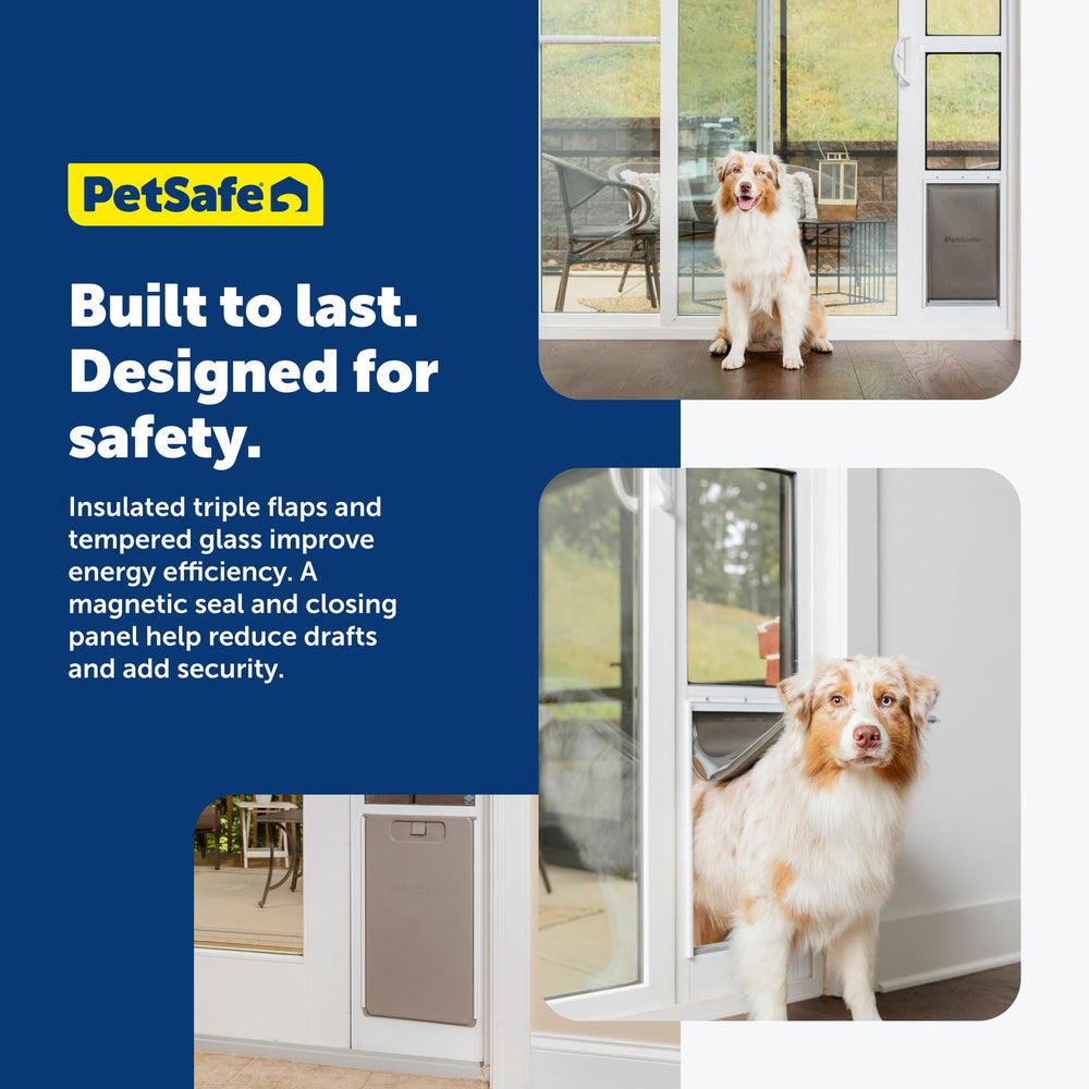 PetSafe Extreme Weather security bar provides a simple lock for the panel