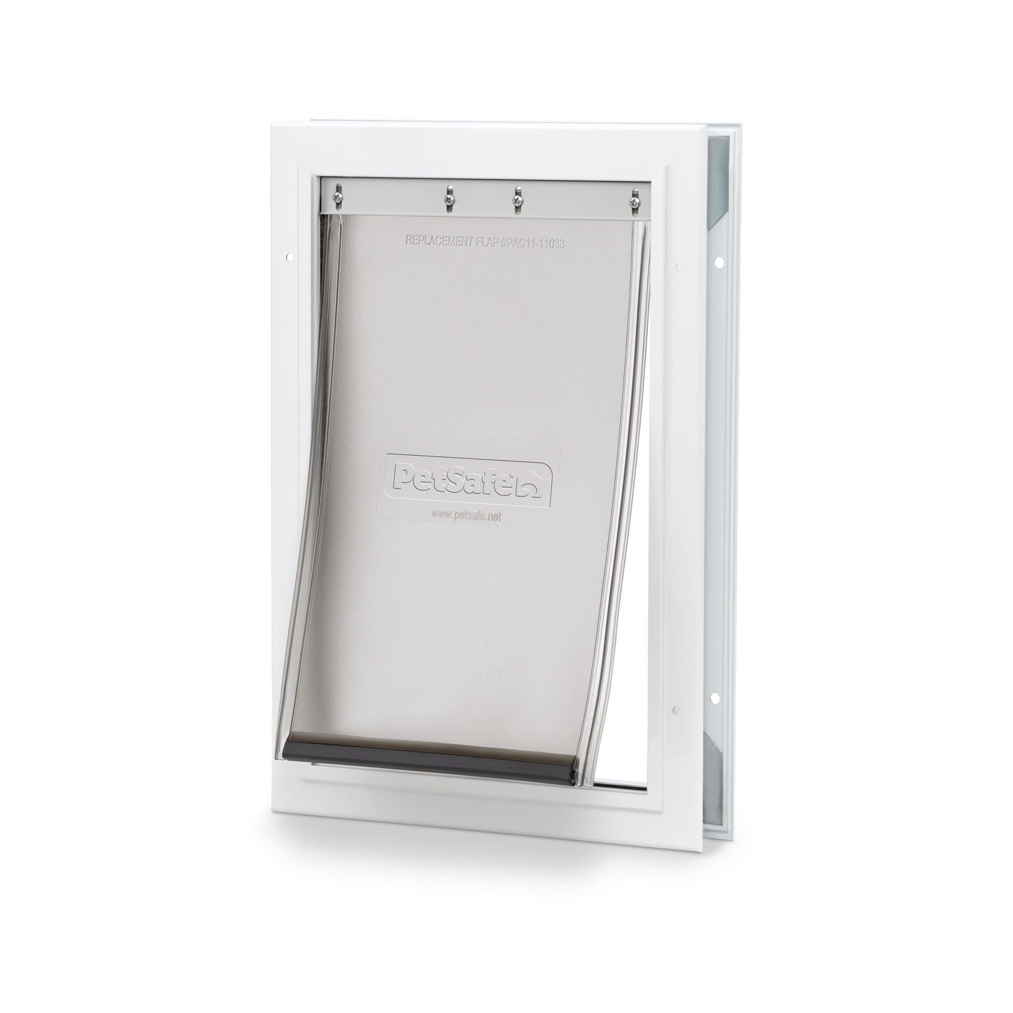 PetSafe Freedom door frame close-up showing durable corners for active pets