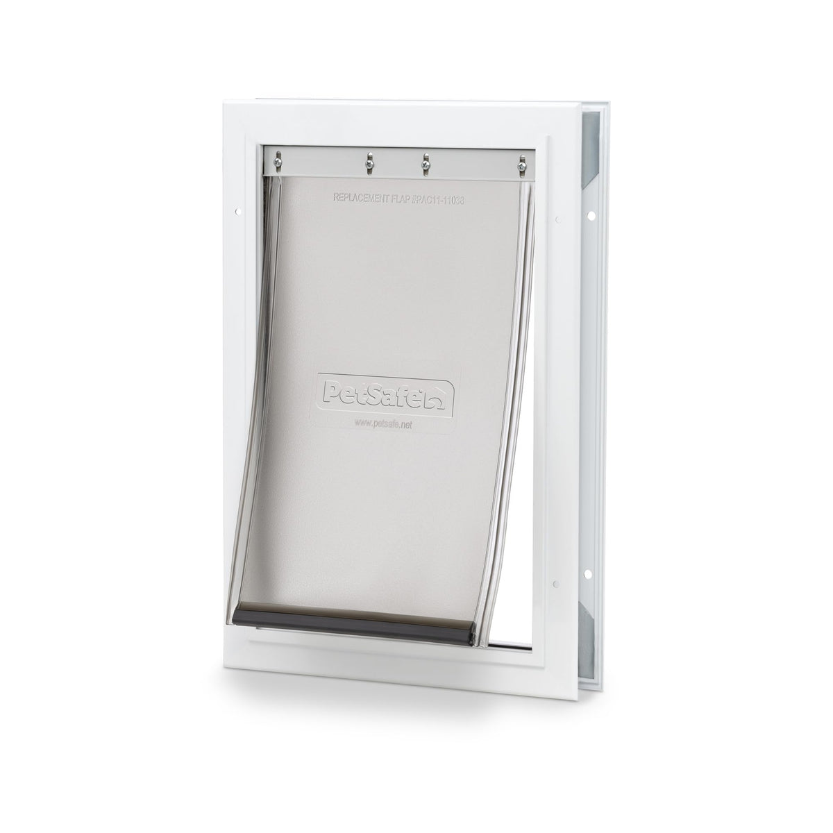 PetSafe Freedom door frame close-up showing durable corners for active pets
