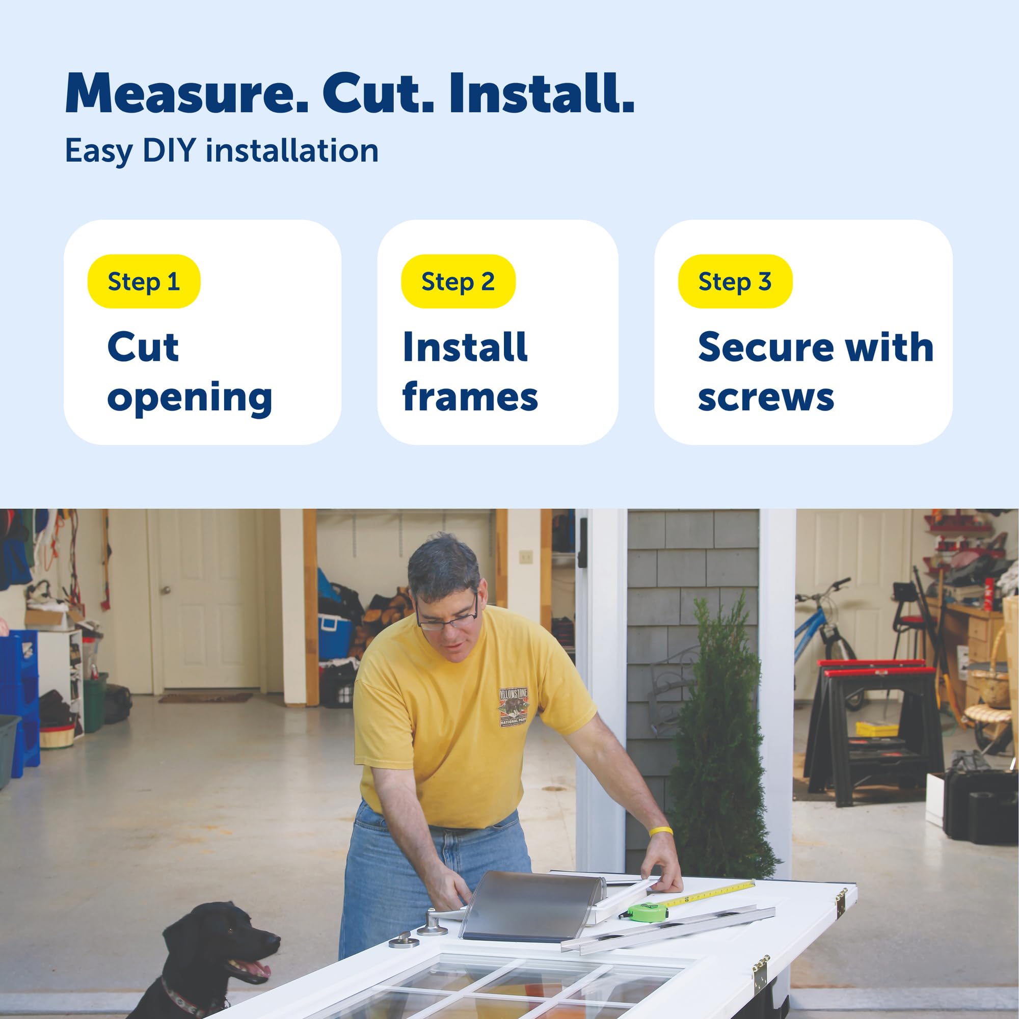 PetSafe Freedom reinforced aluminum corners support busy multi-pet households