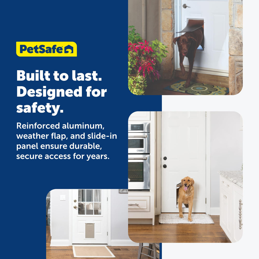 PetSafe Freedom installation template helps DIYers fit doors from 3/8 to 2 inches.