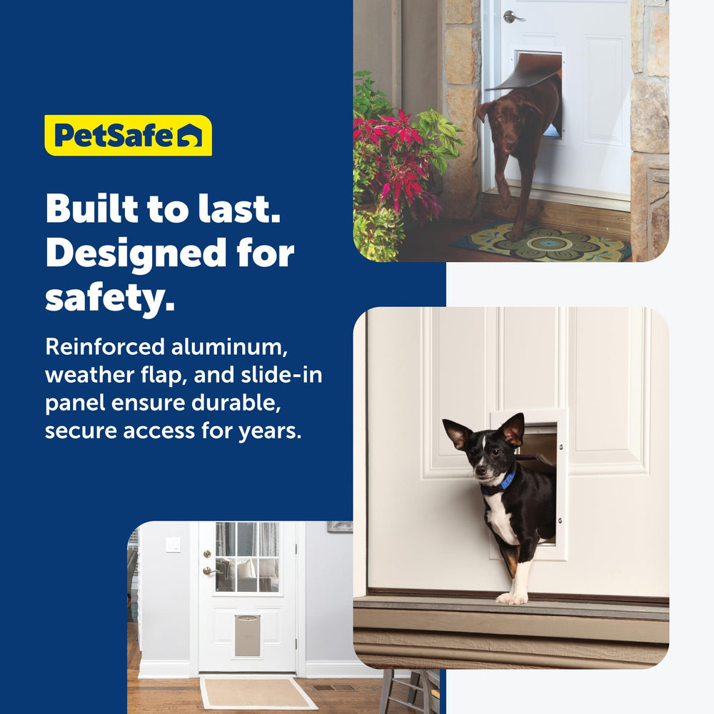 PetSafe Freedom small-pet opening sized for pets under 15 pounds.