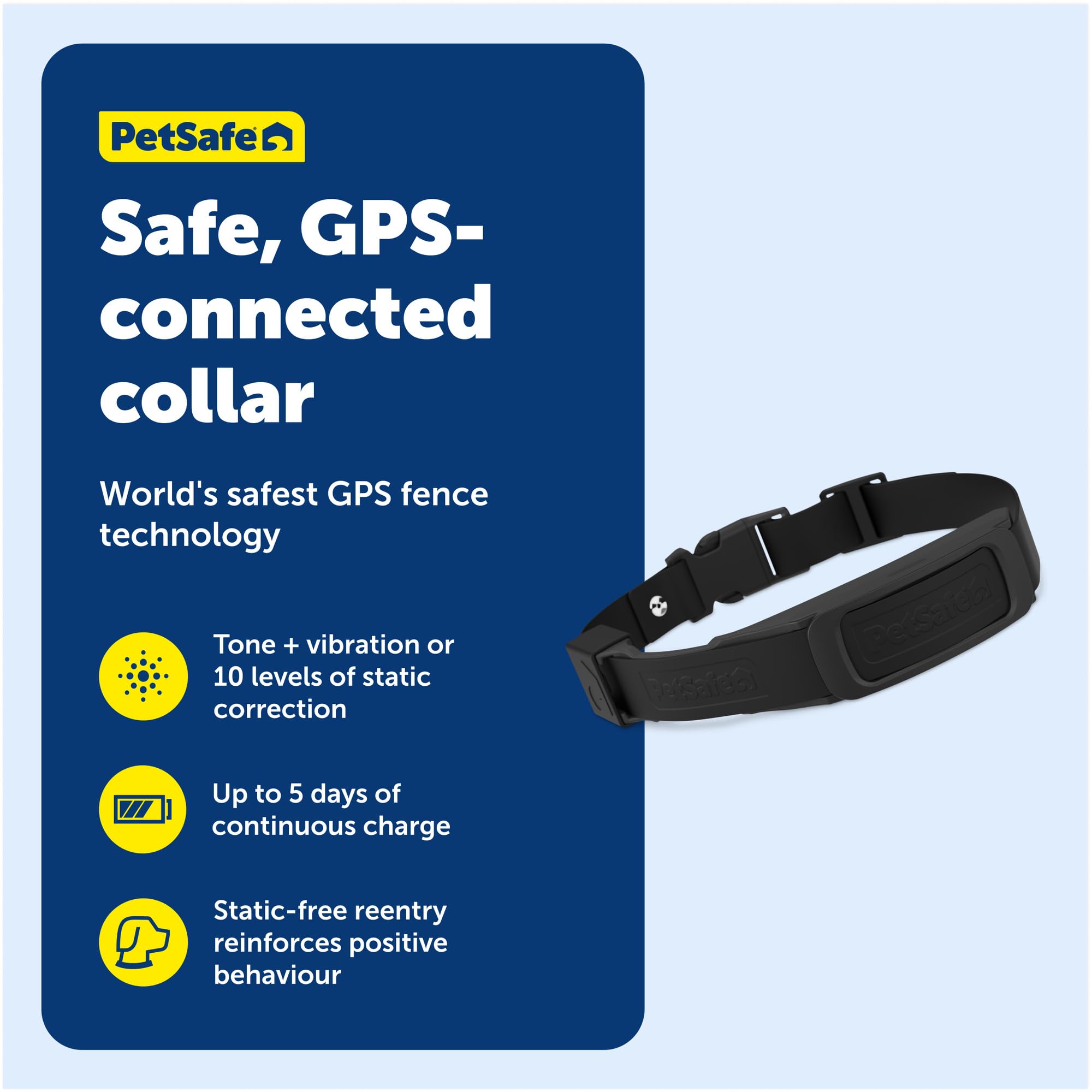 PetSafe Guardian Add‑A‑Dog Collar waterproof design for splashes and mud.