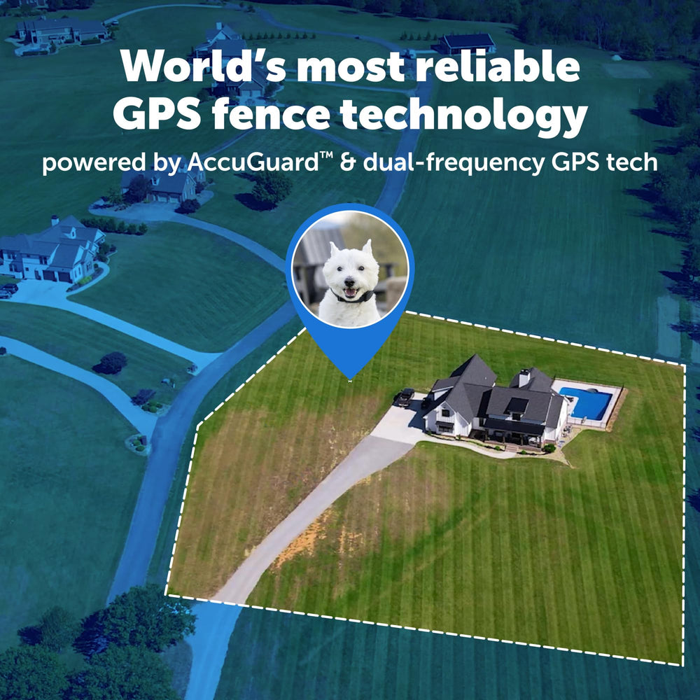 PetSafe Guardian GPS 2.0 boundary setup screen illustrating customizable roaming zones.