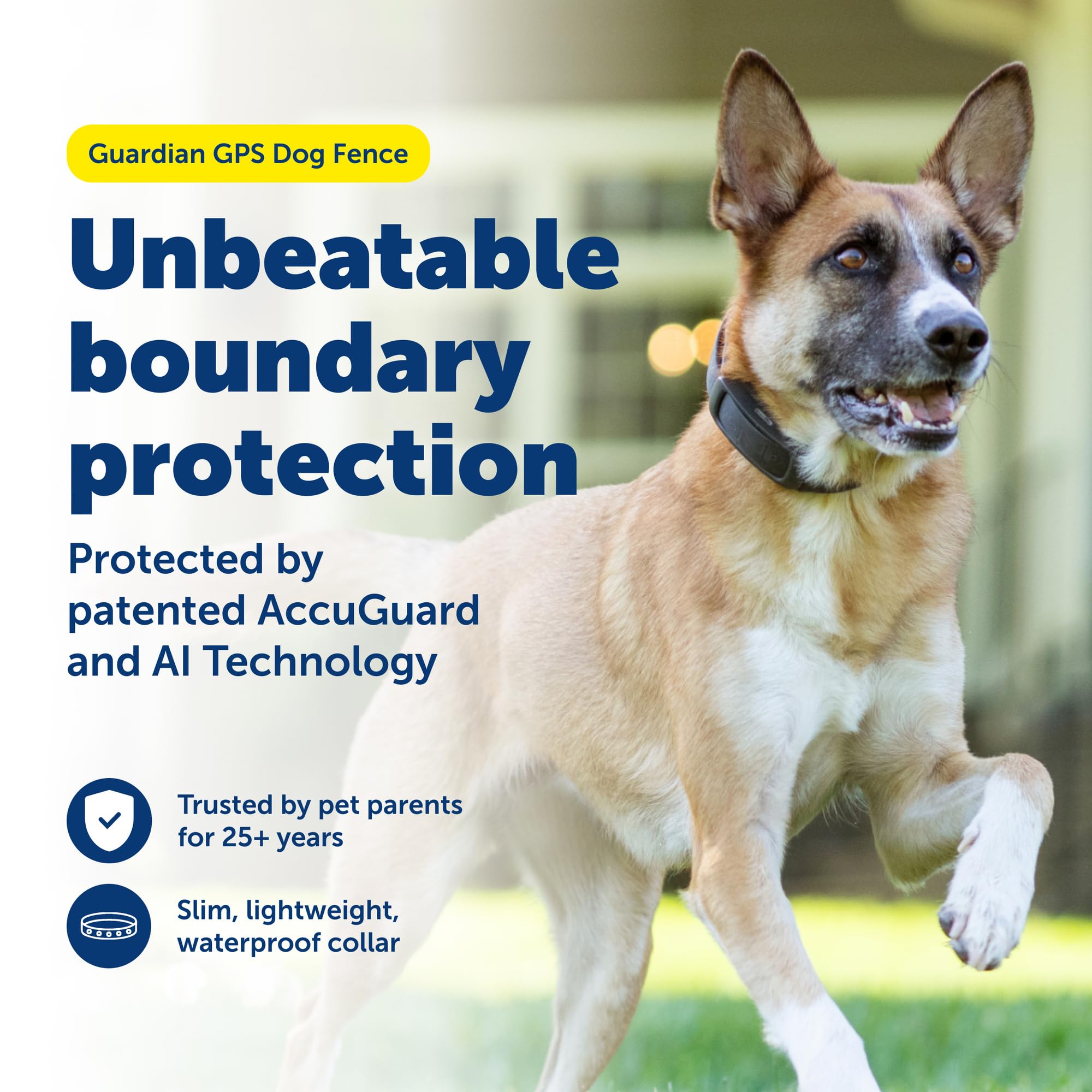PetSafe Guardian GPS boundary map enables tailored yard shapes for precise containment.