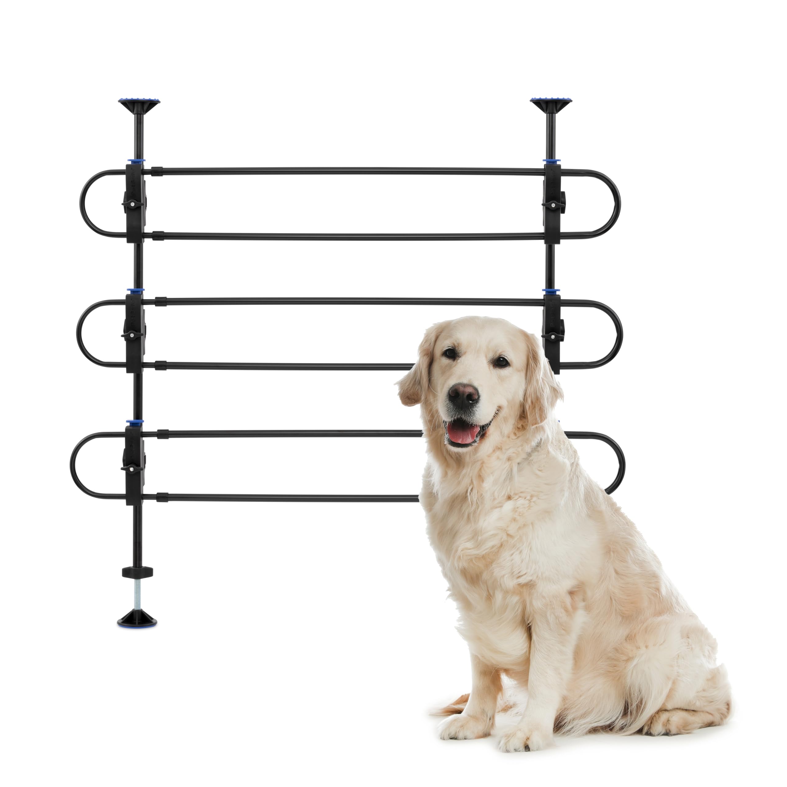 PetSafe Happy Ride barrier front view shows sturdy metal frame for clear cargo visibility