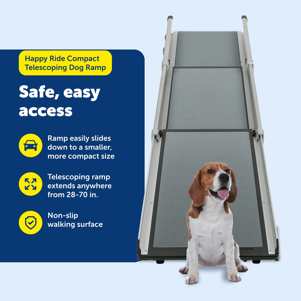 PetSafe Happy Ride Ramp supports up to 300 pounds in daily use