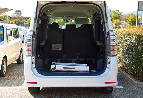 PetSafe Happy Ride Ramp collapsed for compact storage in the trunk or back seat