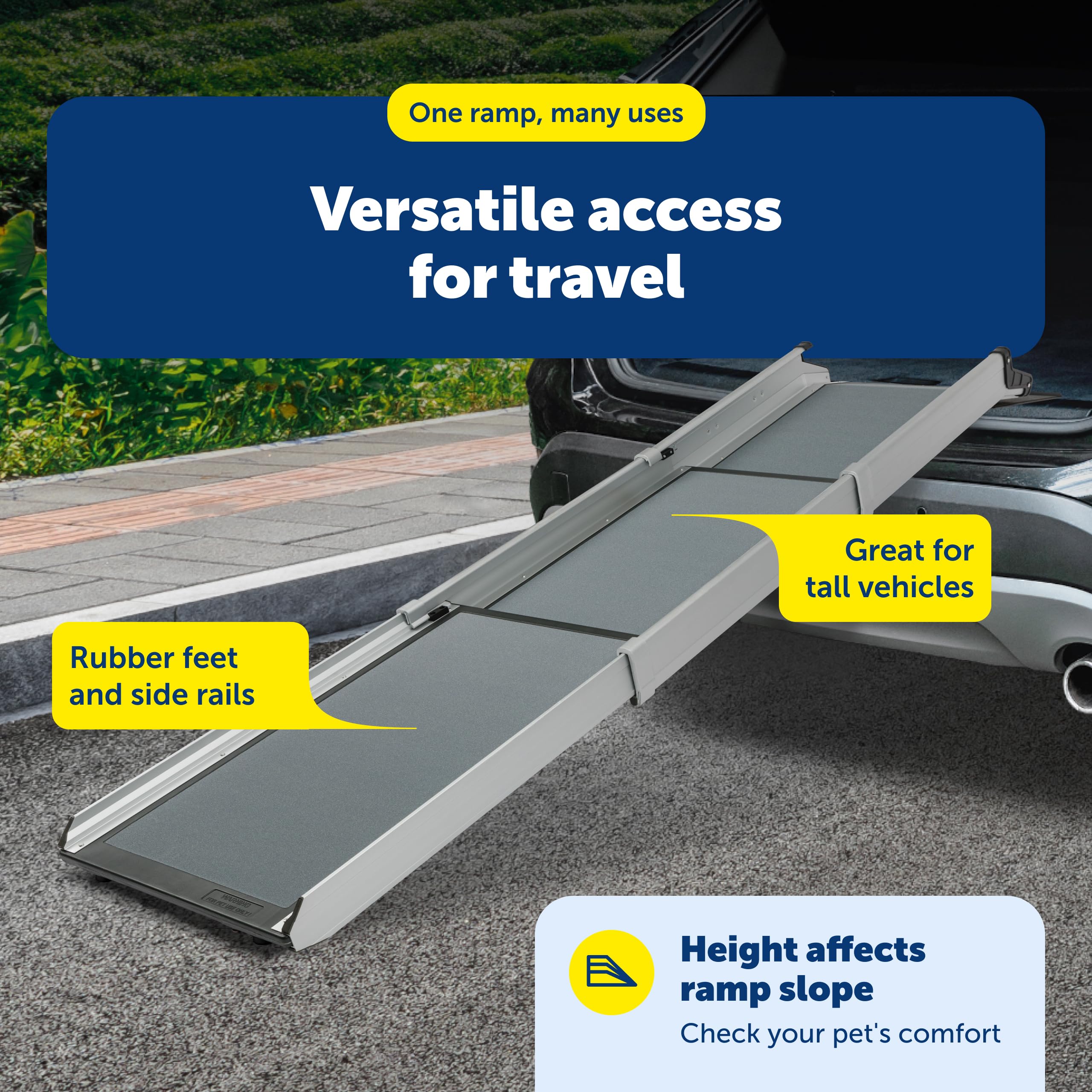 PetSafe Happy Ride Ramp secure latch keeps it closed during transport