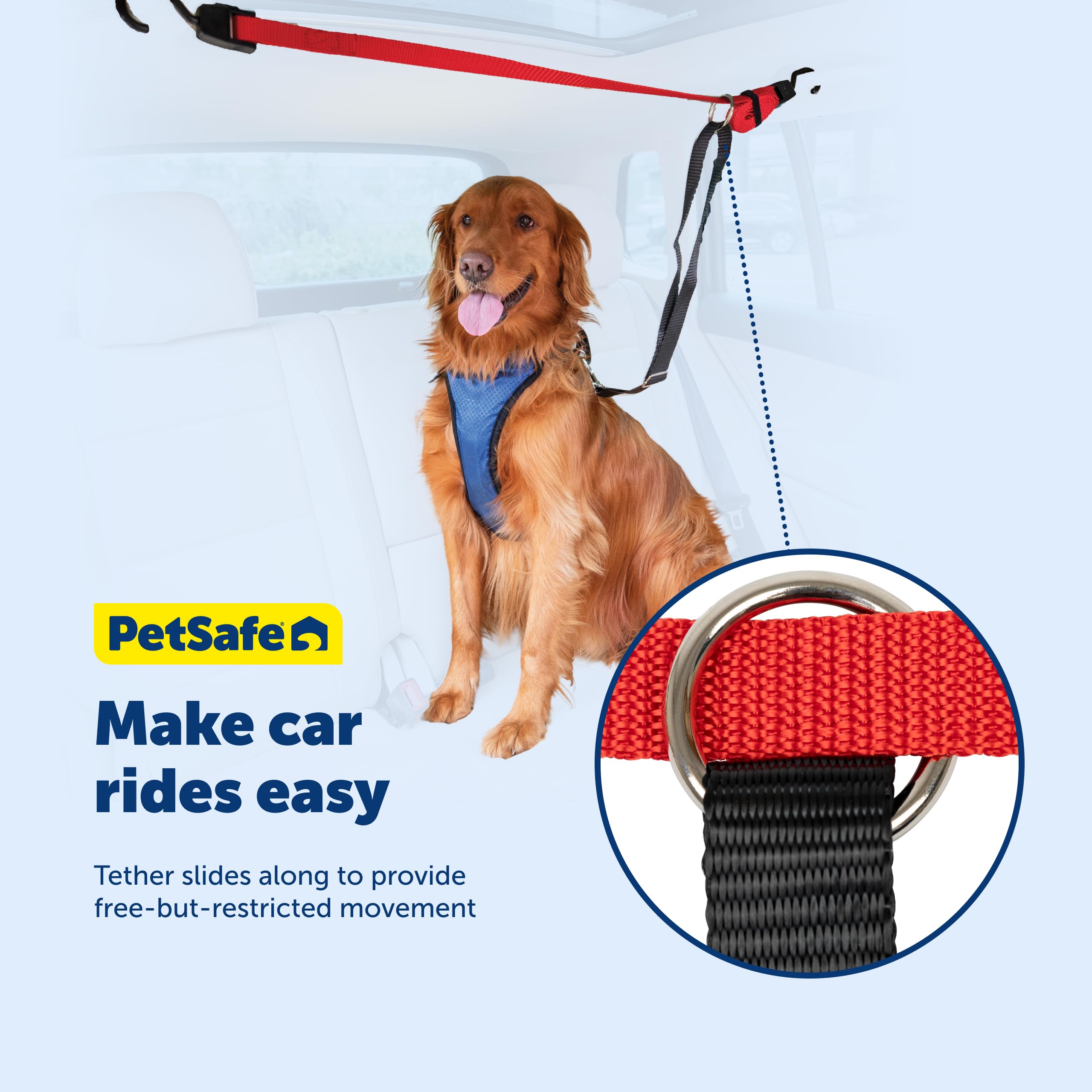 PetSafe Happy Ride Zipline harness attachment for seamless safety.