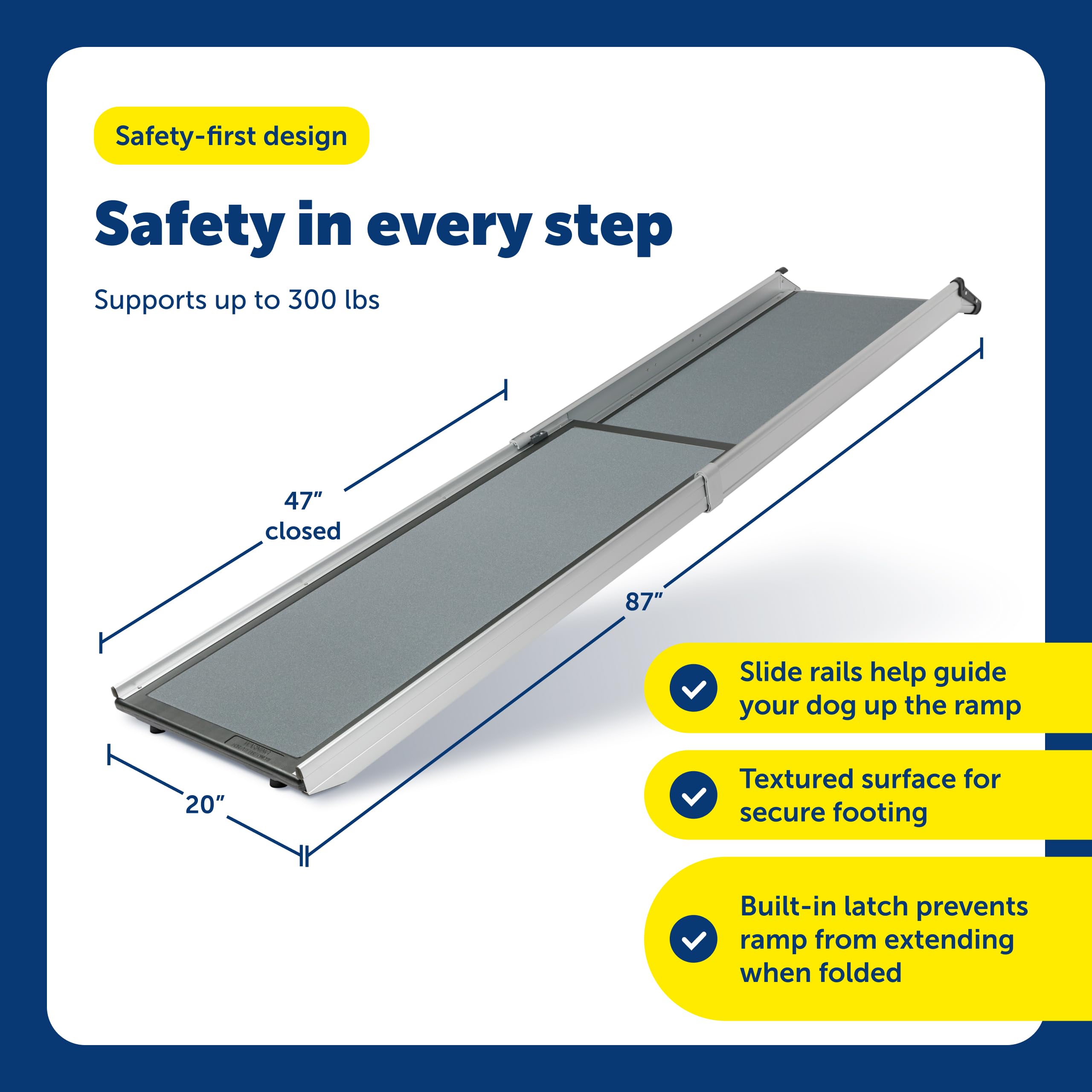 PetSafe Happy Ride high-traction surface for sure footing