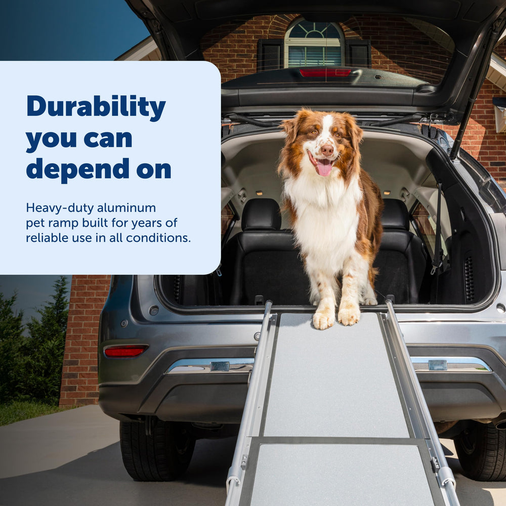 PetSafe Happy Ride locking latch keeps ramp secure during transit